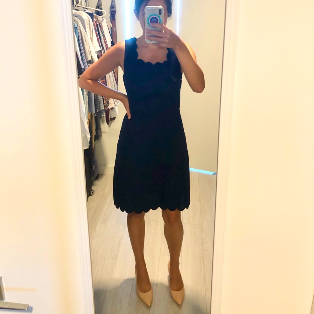 J. Crew Women’s Navy Scallop Dress Size 2